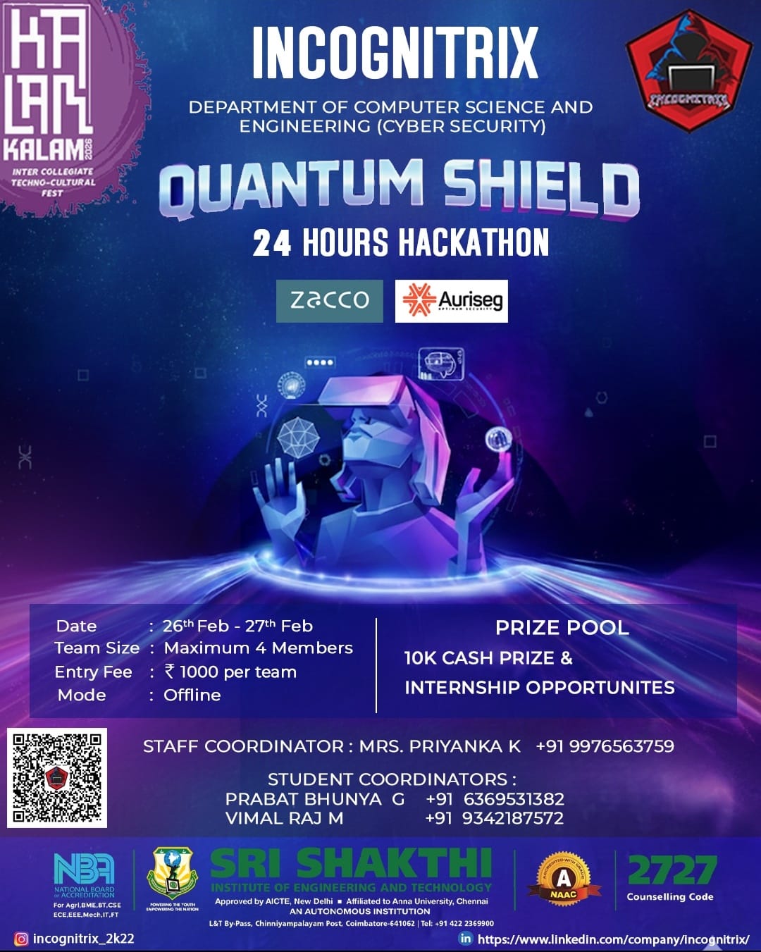 QUANTUM SHIELD 2K26 Technical Symposium Poster 